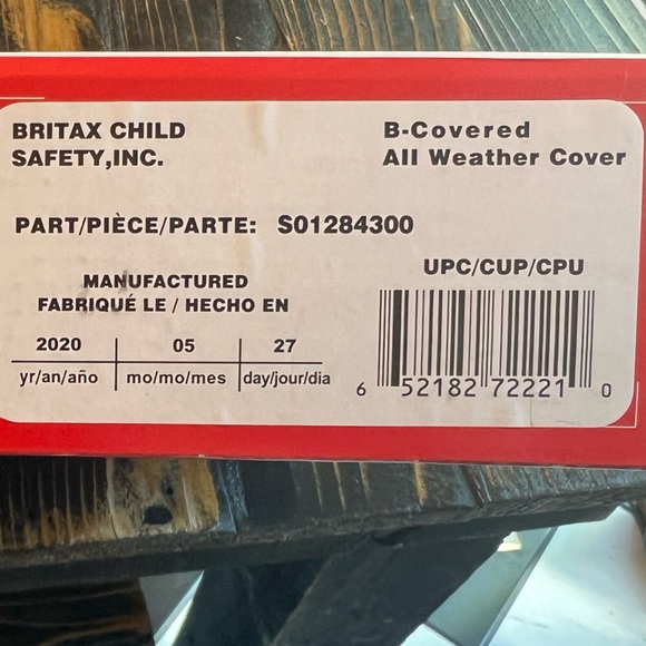 Britax B-Covered All-Weather Infant Car Seat Cover UPF 50 - Picture 3 of 4